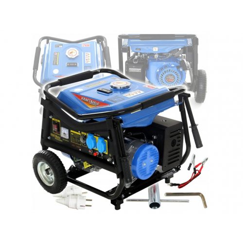 Vienfāzes benzīna ģenerators 3000 W 7 ZS 230 V/50 Hz 4-STROKE no Kraft&Dele (KD142)