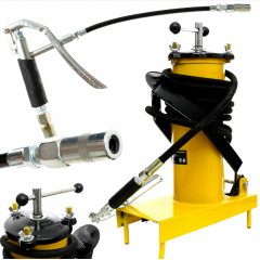 Kājām darbināms tauku pistoles 3 l, šļūtene 4 m + 2 uzgaļi Kraft&dele (KD1440)
