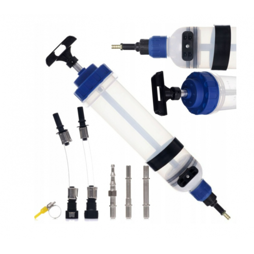 Šļirces sūkšanas sūknis eļļai 1500 ml 1,5 l ar šļūtenes piederumiem Kraft&dele (KD1456)