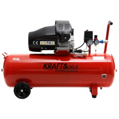 Eļļas kompresors 100L 2 virzuļi Kraft&Dele (KD1480)
