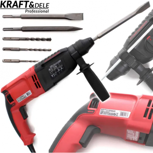 Elektriskā perforētā urbjmašīna SDS+ 3J 2600 W no Kraft&Dele (KD1510)