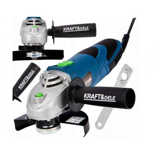 Leņķa slīpmašīna 125 mm, 900 W, 3000–12000 apgr./min no Kraft&Dele (KD1533)