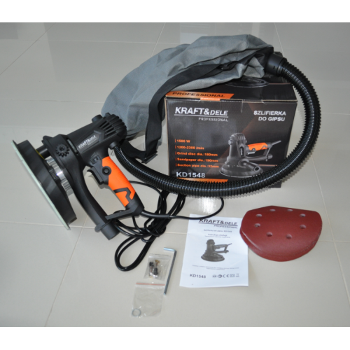 Sienas apdares, ģipša slīpmašīna ar 1500W no Kraft&dele (KD1548)