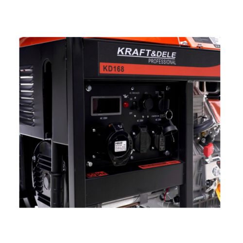 Vienfāzes elektriskās ģenerators 7,5Kw 230V Kraft&dele (KD168)