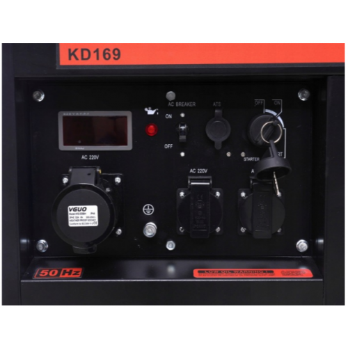 Ģenerators 9 kW 230 V 668 cm³ no Kraft&dele (KD169)