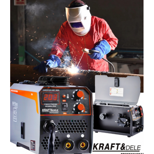 Invertora metināšanas iekārta  MIG MAG FLUX MMA 250A, IGBT bezgāzes no KRAFT&DELE (KD1788)