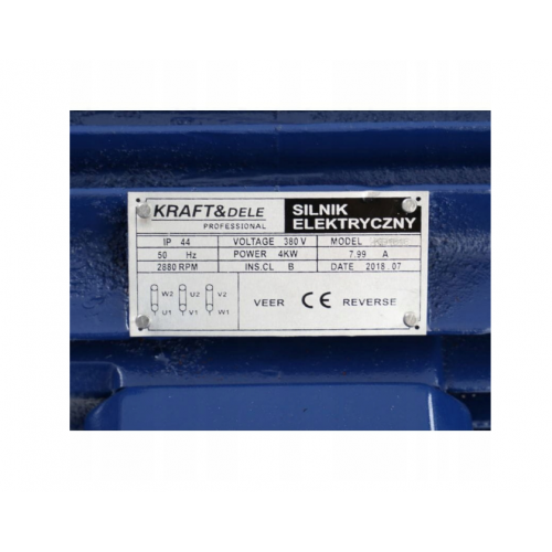 Elektromotors-22mm,4,0 kW,380V no Kraft&Dele  (KD1818)