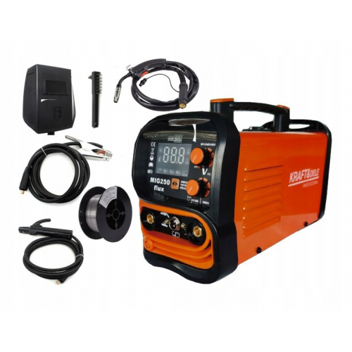 Invertora metināšanas iekārta 250A / 230 V / 50–60 Hz 3in1 MIG / MMA / LIFT TIG no Kraft&Dele (KD1875)