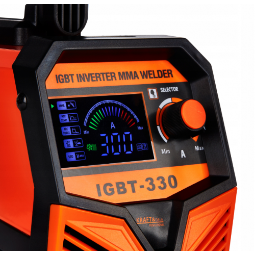 Invertora metināšanas iekārta MMA, IGBT, LIFT-TIG, LCD 330A no Kraft&dele (KD1878) 