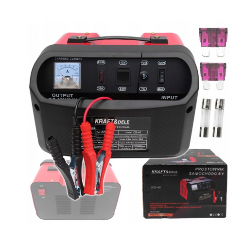 Automašīnas lādētājs 12 V / 24 V 40 A 100–300 Ah Kraft&Dele (KD1909)