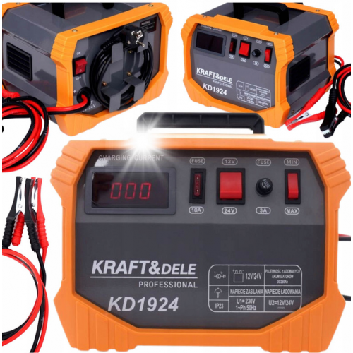 Akumulatoru uzlādēšanai 230V 50/60 Hz Kraft&dele (KD1924)