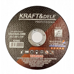 Metāla griešanas disks 230x2,5x22,23 mm Kraft&dele (KD1997)