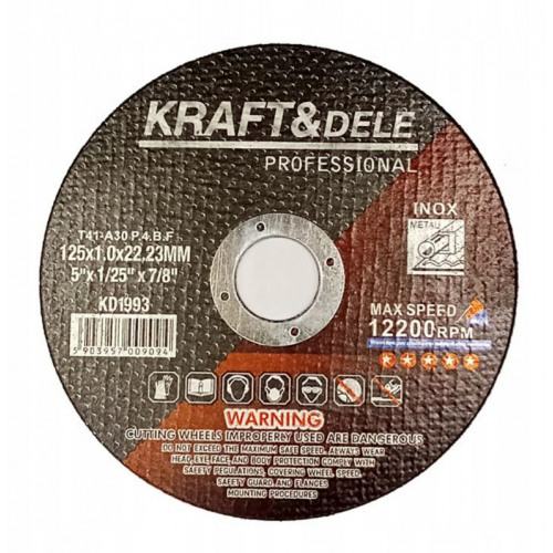 Metāla griešanas disks 230x2,5x22,23 mm Kraft&dele (KD1997)