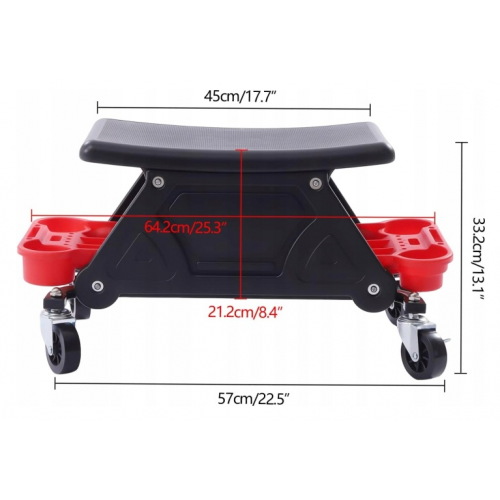 Darbnīcas krēsls ar sēdekli 360° līdz 135 kg 37 см X 37,5 см X 68 см Kraft&dele (KD1999)