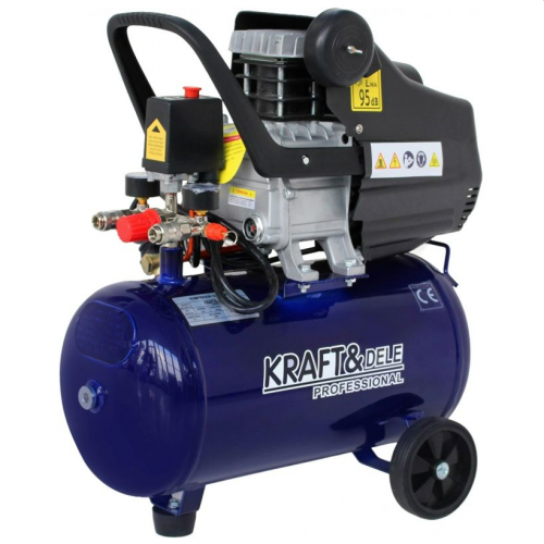 Gaisa kompresors 24L 220/230V 2.8KW 3.8ZS 2880RPM Kraft&dele (KD4050)