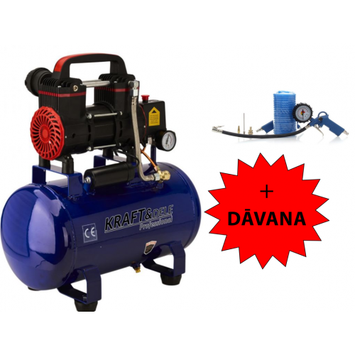 Bez eļļas kompresors 24 l, 1390 W, 220 l/min (KD2128)