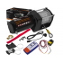 Elektriskās automašīnas vinča 1500 W 1361 kg 12 V, āķis, trose, tērauds no Kraft & Dele (KD2195)