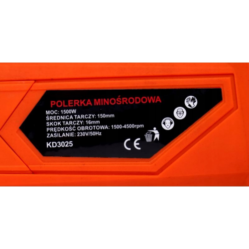 Ekscentriskā pulēšanas mašīna 1500W Kraft&Dele (KD3025)