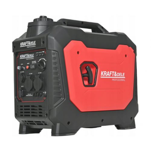 Invertora ģenerators 3,7 kW 230 V mājām, kempingam, darbnīcām + USB no Kraft&dele (KD3163)