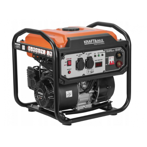Invertora ģenerators ar metināšanas funkciju 230 V 5,8/6,2 Kw vienfāzes no Kraft&dele (KD3234)