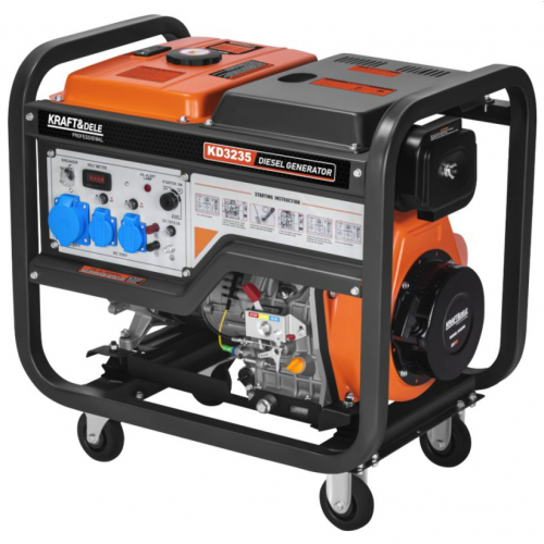 Ģenerators  8 kW / 230V / 12 V / 8,3 A no Kraft&dele (KD3235)