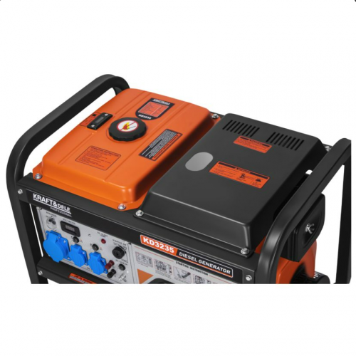 Ģenerators  8 kW / 230V / 12 V / 8,3 A no Kraft&dele (KD3235)