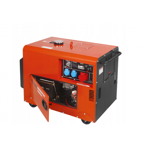 Ģenerators 230V/400V 7kW 16ZS dīzeļdegviela + ATS 3 fāžu strāvas ģenerators no Kraft&Dele (KD3242)