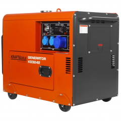 Ģenerators 230V 7kW 10ZS dīzeļdegviela + ATS vien fāžu strāvas ģenerators no Kraft&Dele (KD3242)