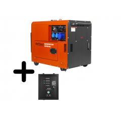 Ģenerators 230V 7kW 10ZS dīzeļdegviela + ATS vien fāžu strāvas ģenerators no Kraft&Dele (KD3242)