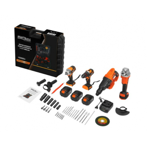 Akumulatoru instrumentu komplekts 3X21V 3000mAh no Kraft&dele (KD3358)