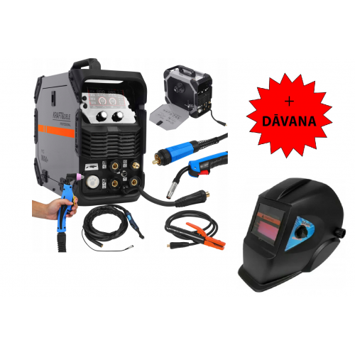 Инверторный сварочный аппарат,плазменный резак 5-в-1 255A MIG MAG MMA TIG (KD3423)