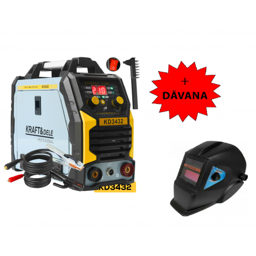 Invertora metināšanas iekārta MIG Flux MMA TigLift, 230 V/50 Hz 210 A no KRAFT&DELE (KD3432)