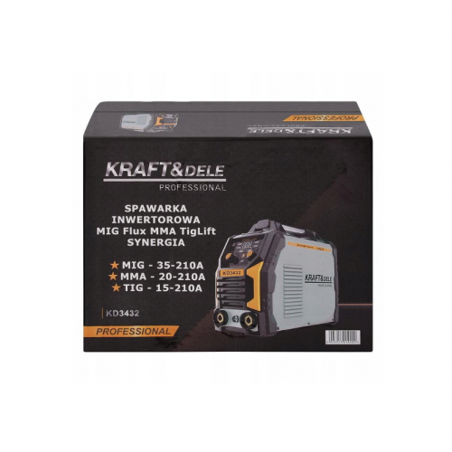 Invertora metināšanas iekārta MIG Flux MMA TigLift, 230 V/50 Hz 210 A no KRAFT&DELE (KD3432)