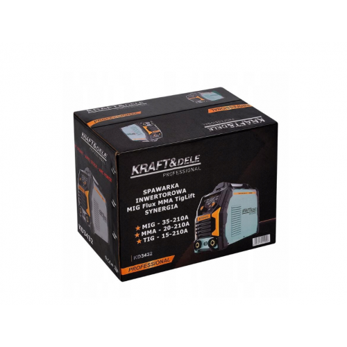 Invertora metināšanas iekārta MIG Flux MMA TigLift, 230 V/50 Hz 210 A no KRAFT&DELE (KD3432)