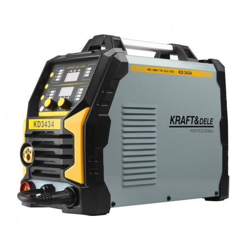 Invertora metināšanas iekārta 255A MIG FLUX MMA TIG LIFT SYNERGY komplekts Kraft&Dele (KD3434)