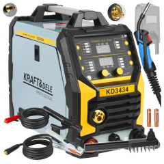 Invertora metināšanas iekārta 255A MIG FLUX MMA TIG LIFT SYNERGY komplekts Kraft&Dele (KD3434)