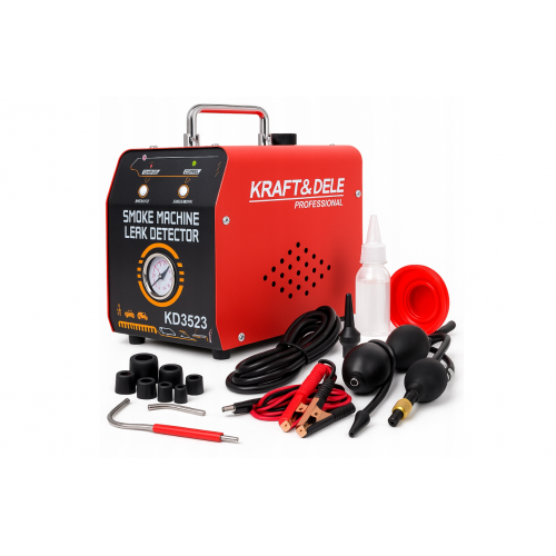 Дымогенератор для проверки герметичности и система 12в 20л/мин 30мл от Kraft&Dele (KD3523)