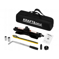 Trapecveida domkrats 2T 135-445mm + riteņu atslēga no Kraft&dele (KD3527)