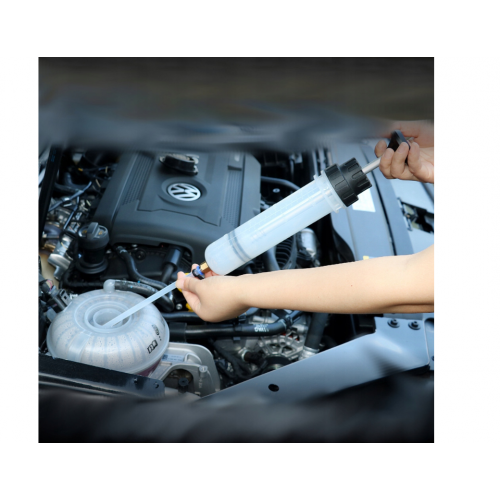 Šļirces eļļas šķidruma sūknis darba šķidrumiem 200 ml no Kraft&Dele (KD3575)