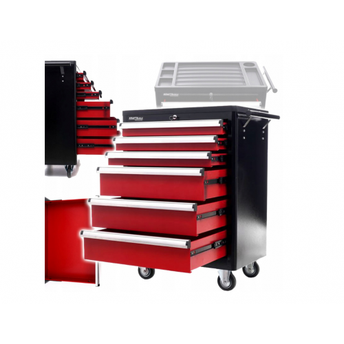 Instrumentu skapis uz riteņiem, 6 atvilknes no Kraft&Dele  (KD370)