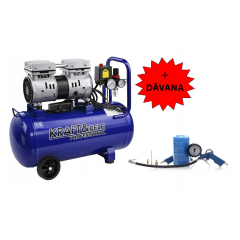 Kompresors bez eļļas 50L 1500W 290L/min + digitāla gaisa pistole Kraft&dele (KD4048)