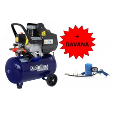 Gaisa kompresors 24L 220/230V 2.8KW 3.8ZS 2880RPM + digitāla gaisa pistole Kraft&dele (KD4050)