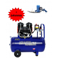 Bezeļļas kompresors 50 l 1500 W 290 l/min + digitāla gaisa pistole  Kraft&dele (KD4052)