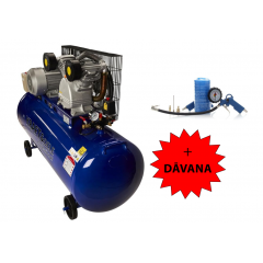 Eļļas kompresors 300L, 400V, 8bar,7,5zs,2virzuļi no Kraft%Dele (KD4061)