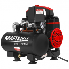 Bezeļļas kompresors 950 W 5 L 125 L/MIN ar monometra spiediena slēdzis Kraft&dele (KD4069)