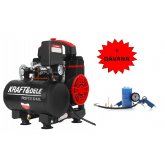 Bezeļļas kompresors 950 W 5 L 125 L/MIN ar monometra spiediena slēdzis Kraft&dele (KD4069)