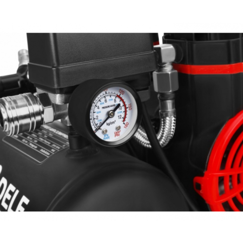 Bezeļļas kompresors 950 W 5 L 125 L/MIN ar monometra spiediena slēdzis Kraft&dele (KD4069)
