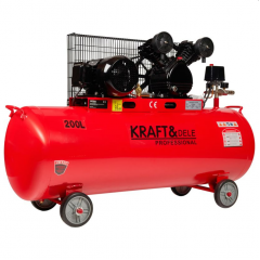 Eļļas kompresors 200L 2 virzuļi 400V  Kraft&Dele (KD407)