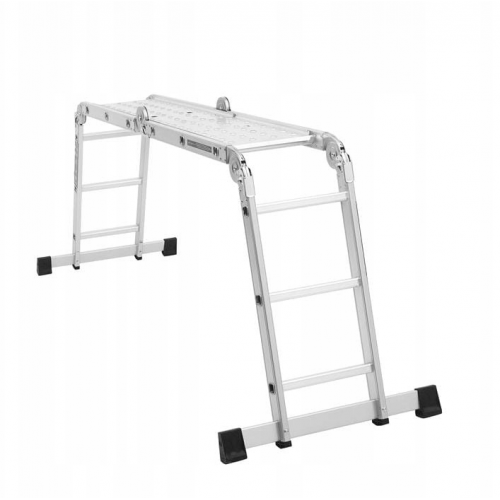 Alumīnija kāpnes ar platformu 4x3 / 346 cm no Kraft&Dele  (KD4070)