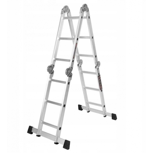 Alumīnija kāpnes ar platformu 4x3 / 346 cm no Kraft&Dele  (KD4070)